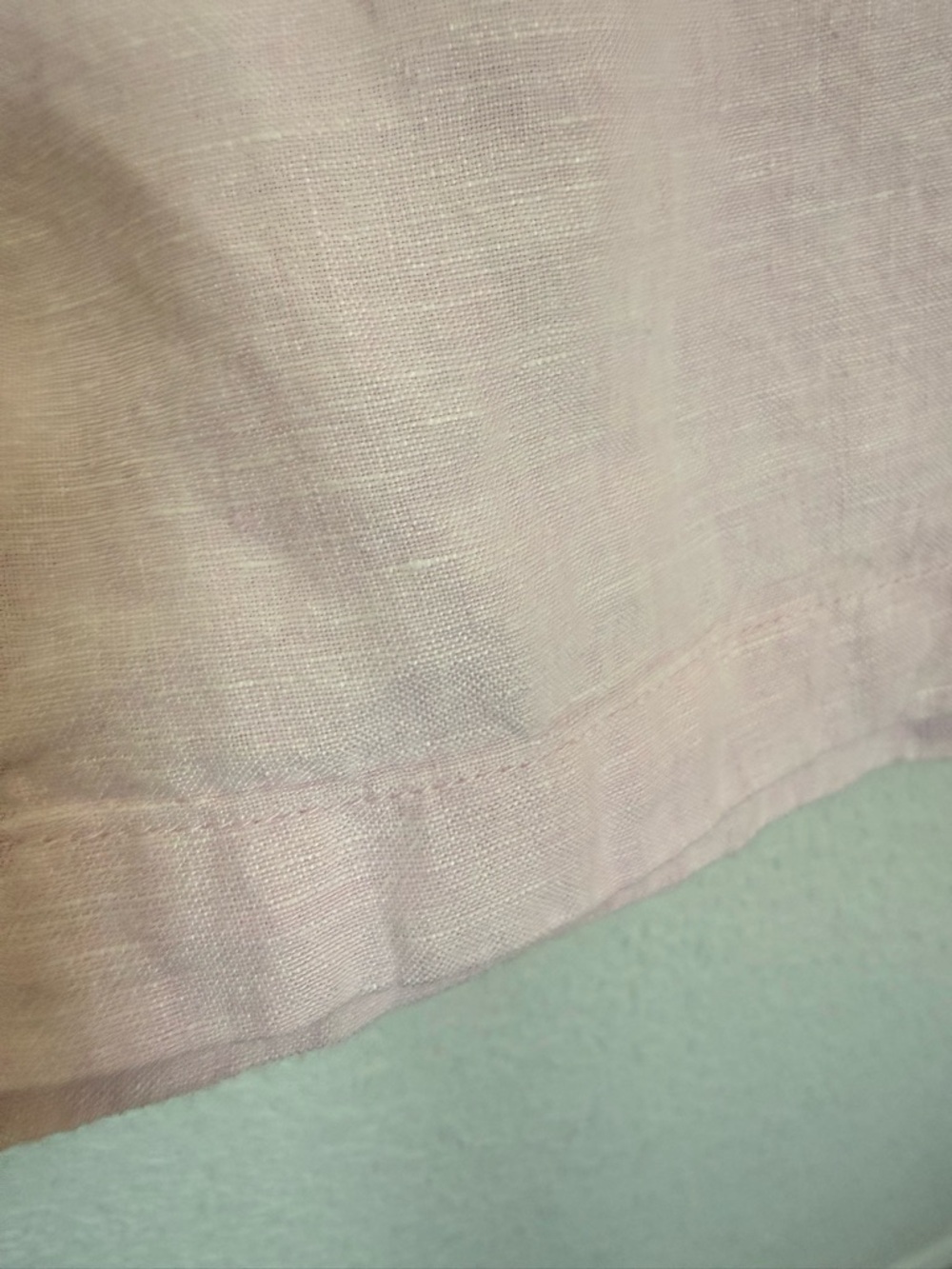 Saks Fifth Avenue Pink Linen Shift Dress | Resort Chic Summer | Size L - Picture 9 of 11